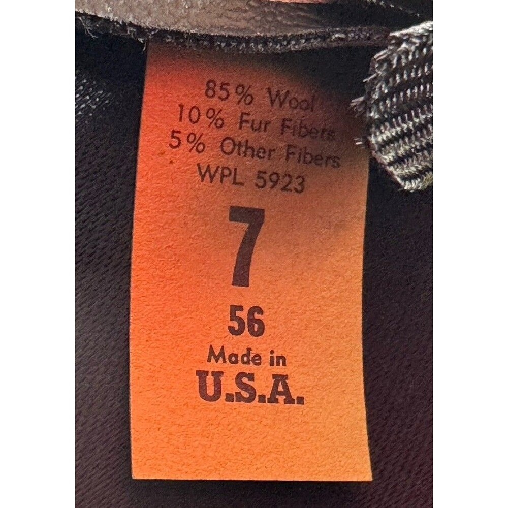 VTG Sheplers Dyna Felt Fur Blend Western Mens Cowboy Hat Size 7 USA - Picture 13 of 16